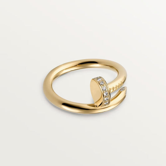 [NOBLE AURA] JUSTE RING 2.6MM HALF DIAMOND