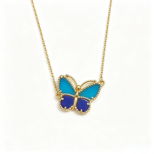 [NOBLE AURA] 2026 NEW LUCKY BUTTERFLY 1 MOTIFS NECKLACE