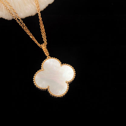 [NOBLE AURA]CLOVER 25MM MOP LARGE PENDANT NECKLACE