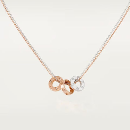 [NOBLE AURA] LOVE 6 DIAMOND PENDANT NECKLACE