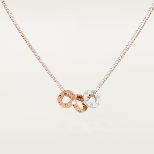 [NOBLE AURA] LOVE 6 DIAMOND PENDANT NECKLACE
