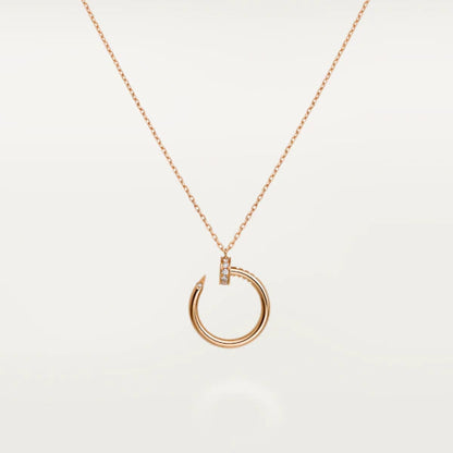[NOBLE AURA]JUSTE NECKLACE PINK GOLD
