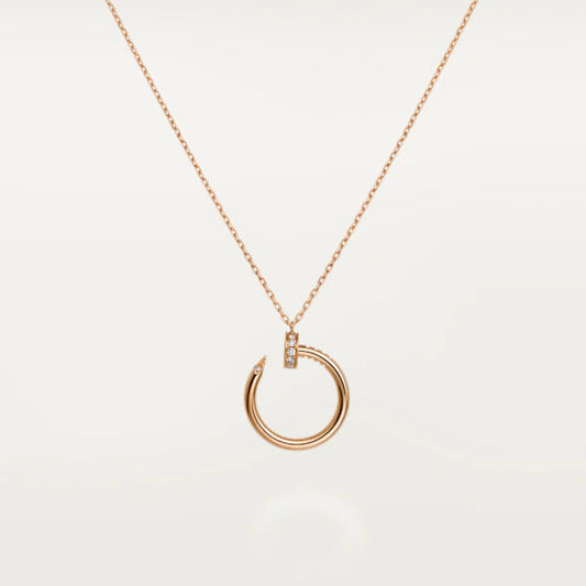 [NOBLE AURA]JUSTE NECKLACE PINK GOLD