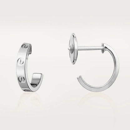 [NOBLE AURA]LOVE EARRINGS 2.65MM SILVER