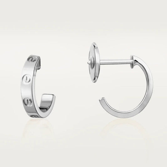 [NOBLE AURA]LOVE EARRINGS 2.65MM SILVER