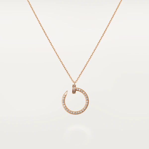 [NOBLE AURA]JUSTE NECKLACE PINK GOLD DIAMONDS