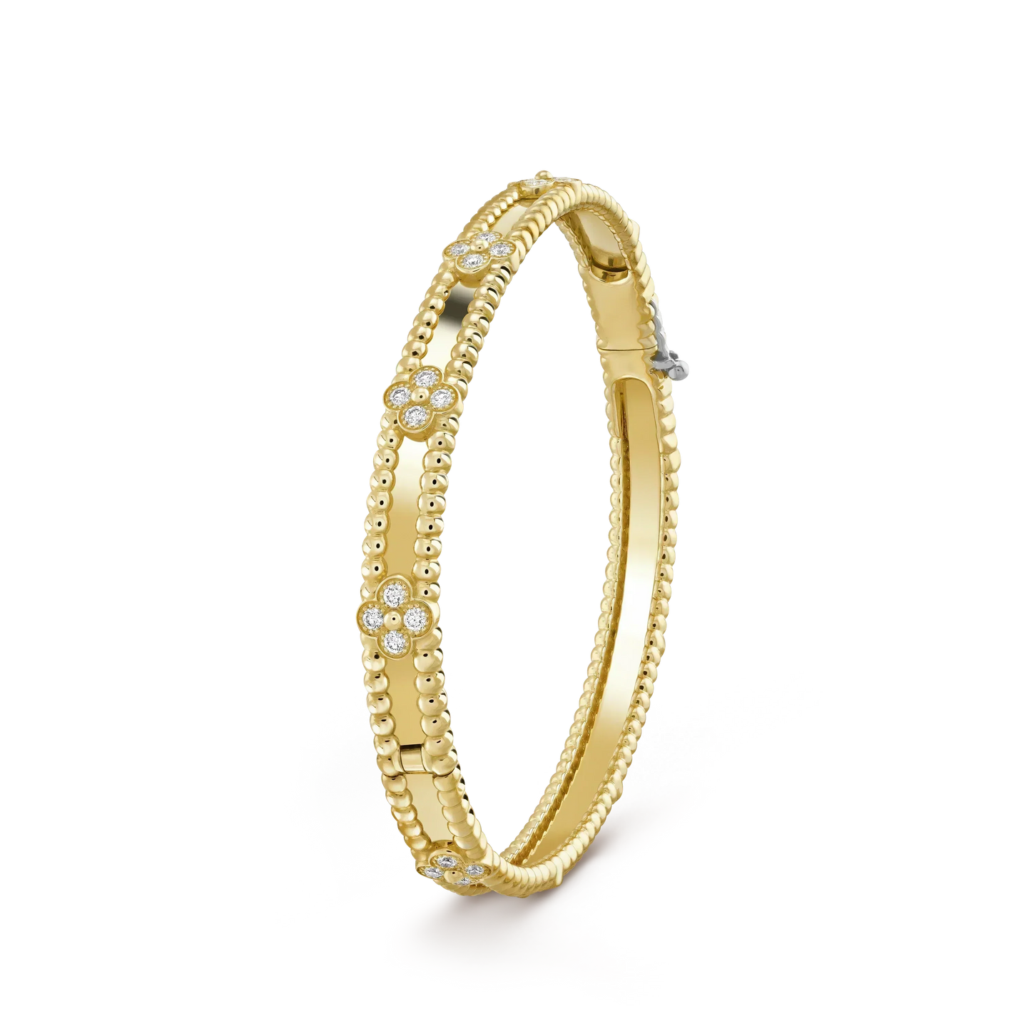 [NOBLE AURA]CLOVER BRACELET 4MM DIAMONDS