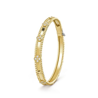 [NOBLE AURA]CLOVER BRACELET 4MM DIAMONDS