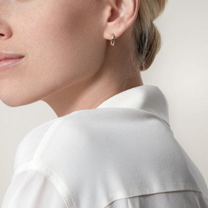 [NOBLE AURA] TRINITY ON DIAMOND MINI EARRINGS