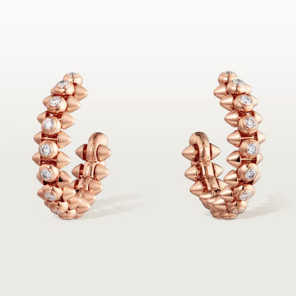[NOBLE AURA] CLASH FULL DIAMOND MEDIUM EARRINGS