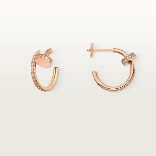 [NOBLE AURA] JUSTE FULL DIAMOND SMALL EARRINGS