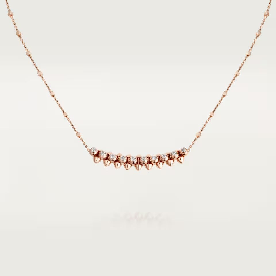 [NOBLE AURA] CLASH  MEDIUM DIAMOND NECKLACE