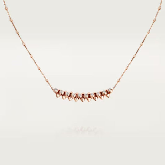[NOBLE AURA] CLASH  MEDIUM DIAMOND NECKLACE