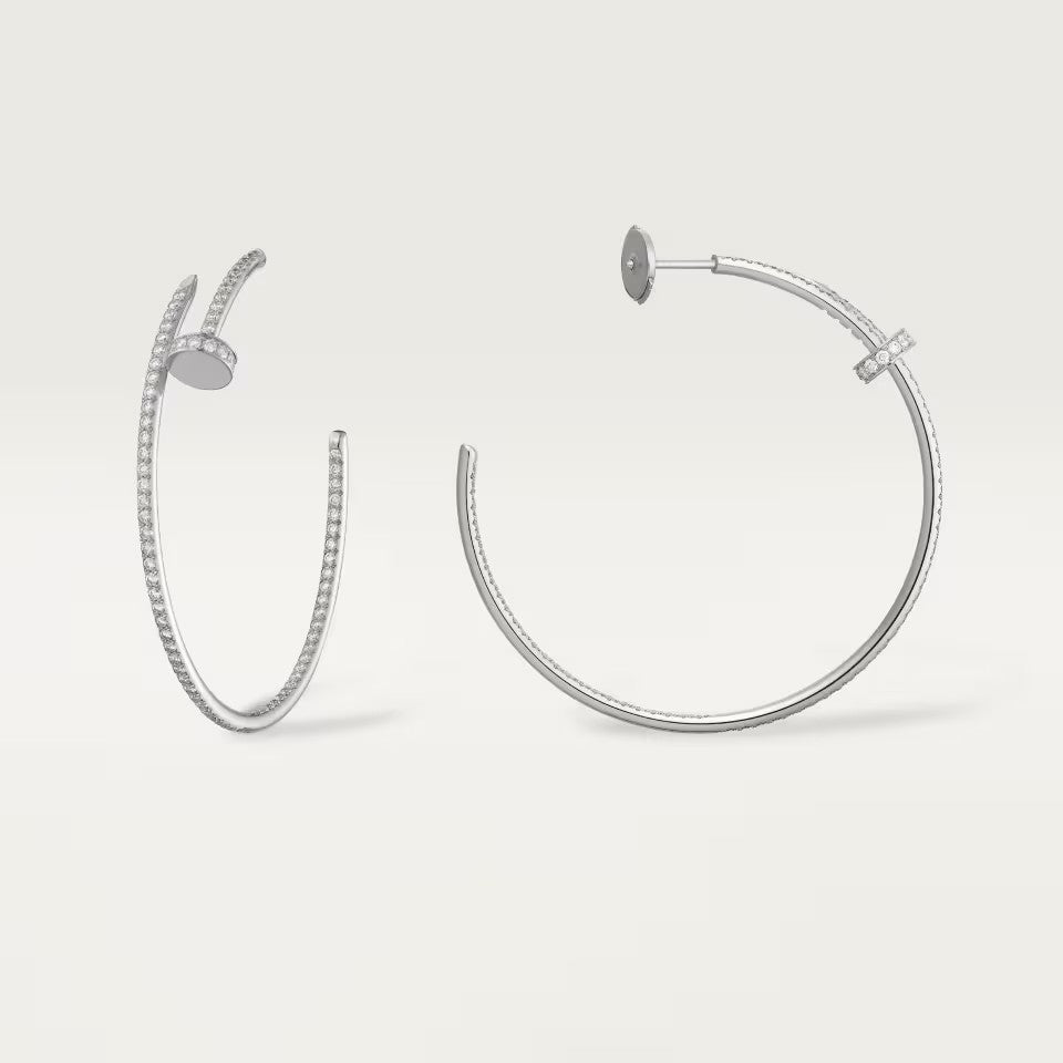 [NOBLE AURA] JUSTE FULL DIAMOND LARGE EARRINGS