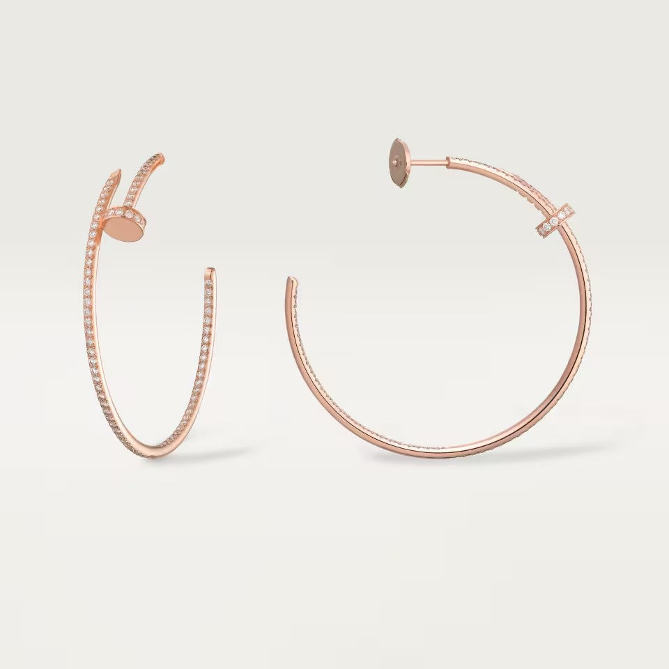 [NOBLE AURA] JUSTE FULL DIAMOND LARGE EARRINGS