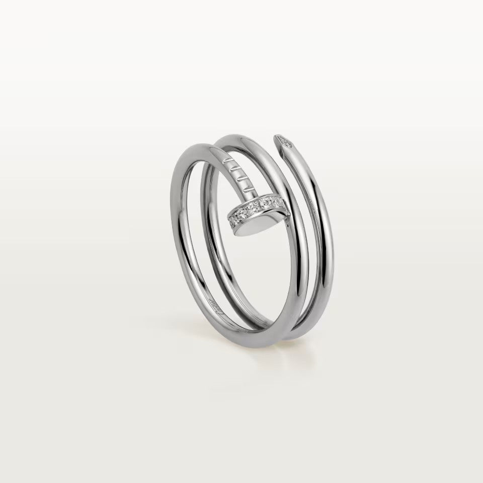 [NOBLE AURA] JUSTE RING 4.8MM HALF DIAMOND