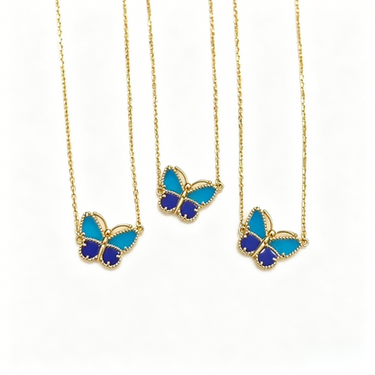 [NOBLE AURA] 2026 NEW LUCKY BUTTERFLY 1 MOTIFS NECKLACE