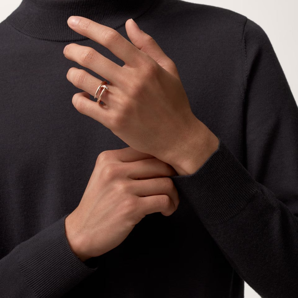 [NOBLE AURA] JUSTE RING 2.6MM HALF DIAMOND