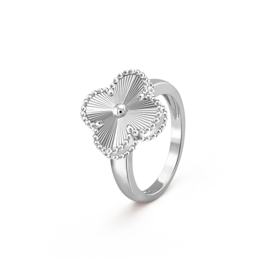 [NOBLE AURA]CLOVER SILVER RING