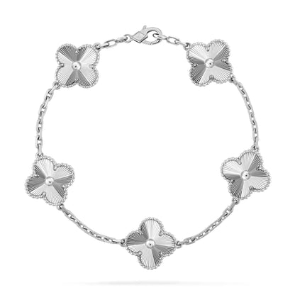 [NOBLE AURA]CLOVER SILVER 5 MOTIFS BRACELET
