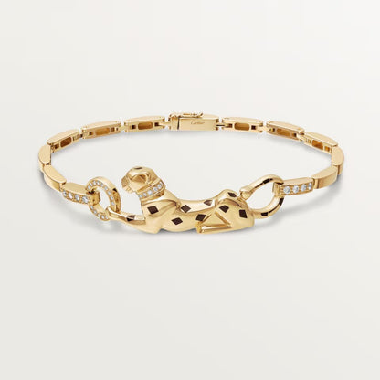 [NOBLE AURA] PANTHERE HALF DIAMOND ON CHAIN BRACELET