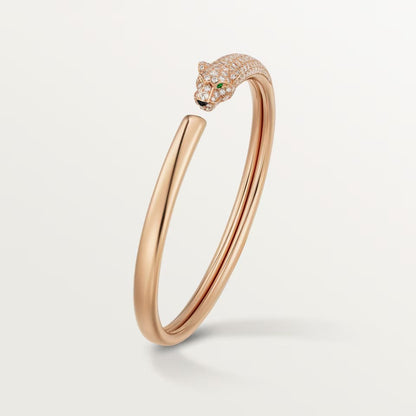 [NOBLE AURA] PANTHERE HALF DIAMOND OPEN BRACELET