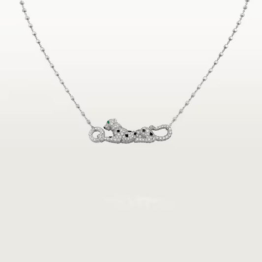 [NOBLE AURA] PANTHERE PAVED DIAMOND NECKLACE