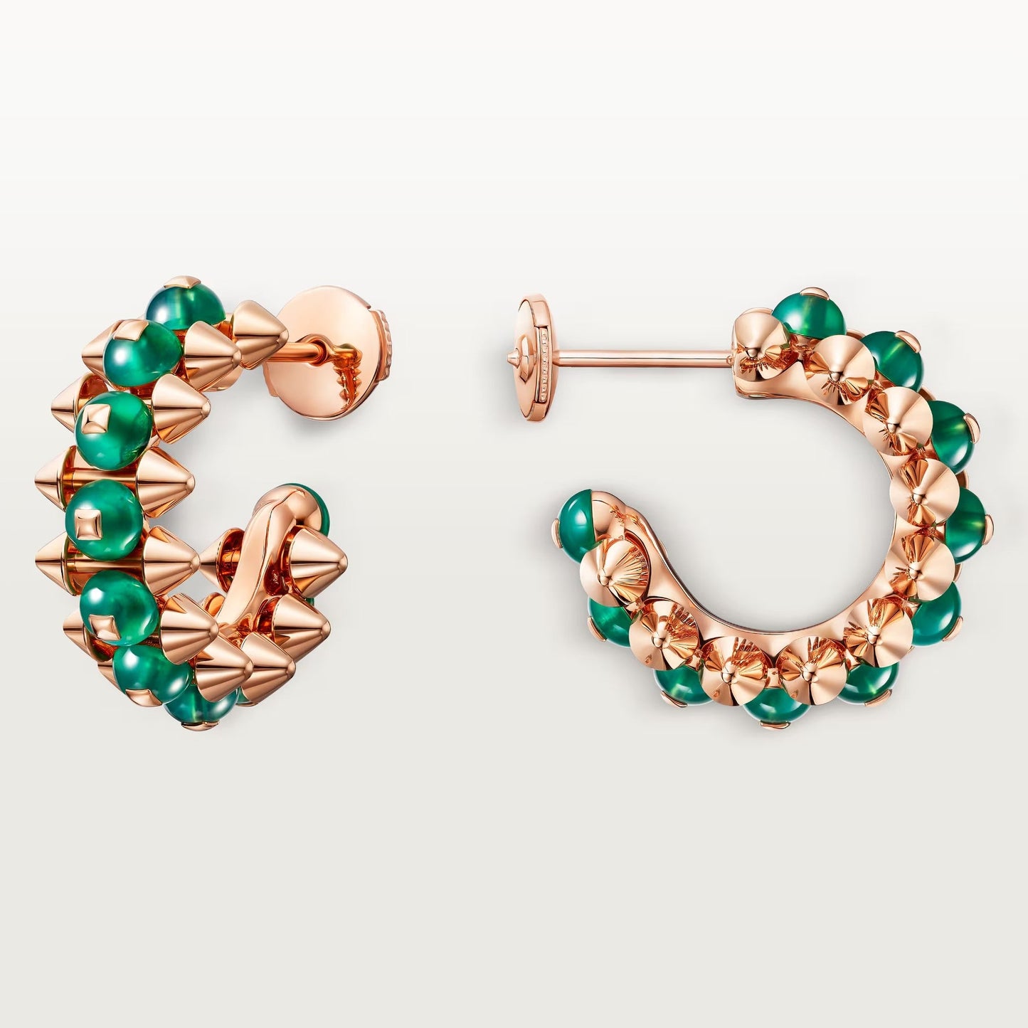 [NOBLE AURA]CLASH 7.9MM AGATE CHALCEDONY EARRINGS