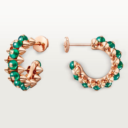 [NOBLE AURA]CLASH 7.9MM AGATE CHALCEDONY EARRINGS