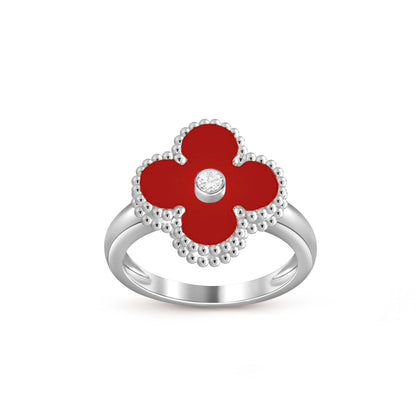 [NOBLE AURA]CLOVER SILVER DIOMND RING COLLECTION