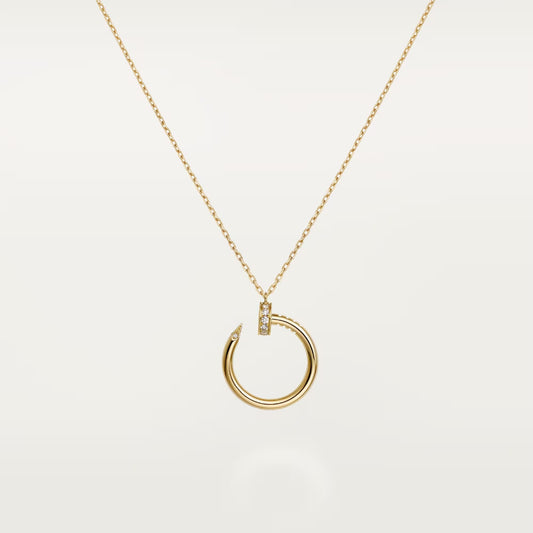[NOBLE AURA]JUSTE NECKLACE HALF DIAMOND