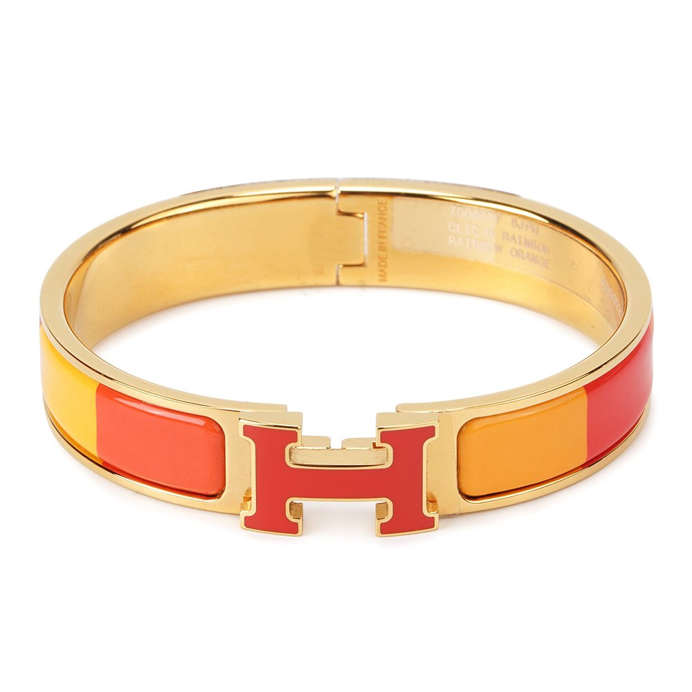 [NOBLE AURA]H BRACELET ORANGE RAINBOW CERAMIC