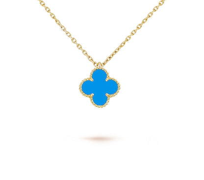 [NOBLE AURA]CLOVER MINI 9.5MM CARNELIANS NECKLACE COLLECTION