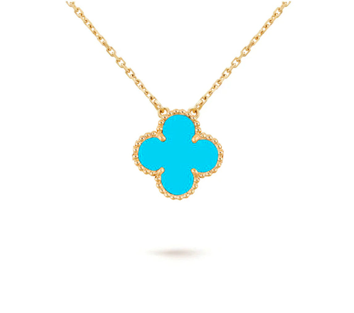 [NOBLE AURA]CLOVER 15MM SINGLE FLOWER NECKLACE COLLECTION