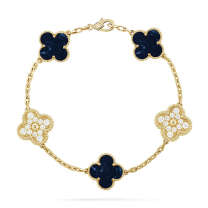 [NOBLE AURA]CLOVER 5 MOTIF PIETERSITE BRACELET COLLECTION