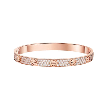 [NOBLE AURA]LOVE BRACELET 6.1MM DIAMOND-PAVED