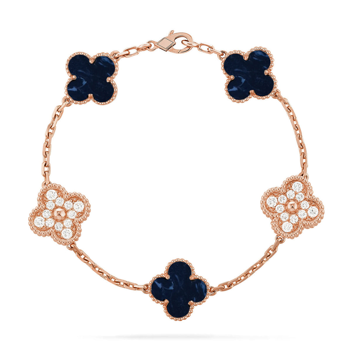 [NOBLE AURA]CLOVER 5 MOTIF PIETERSITE BRACELET COLLECTION