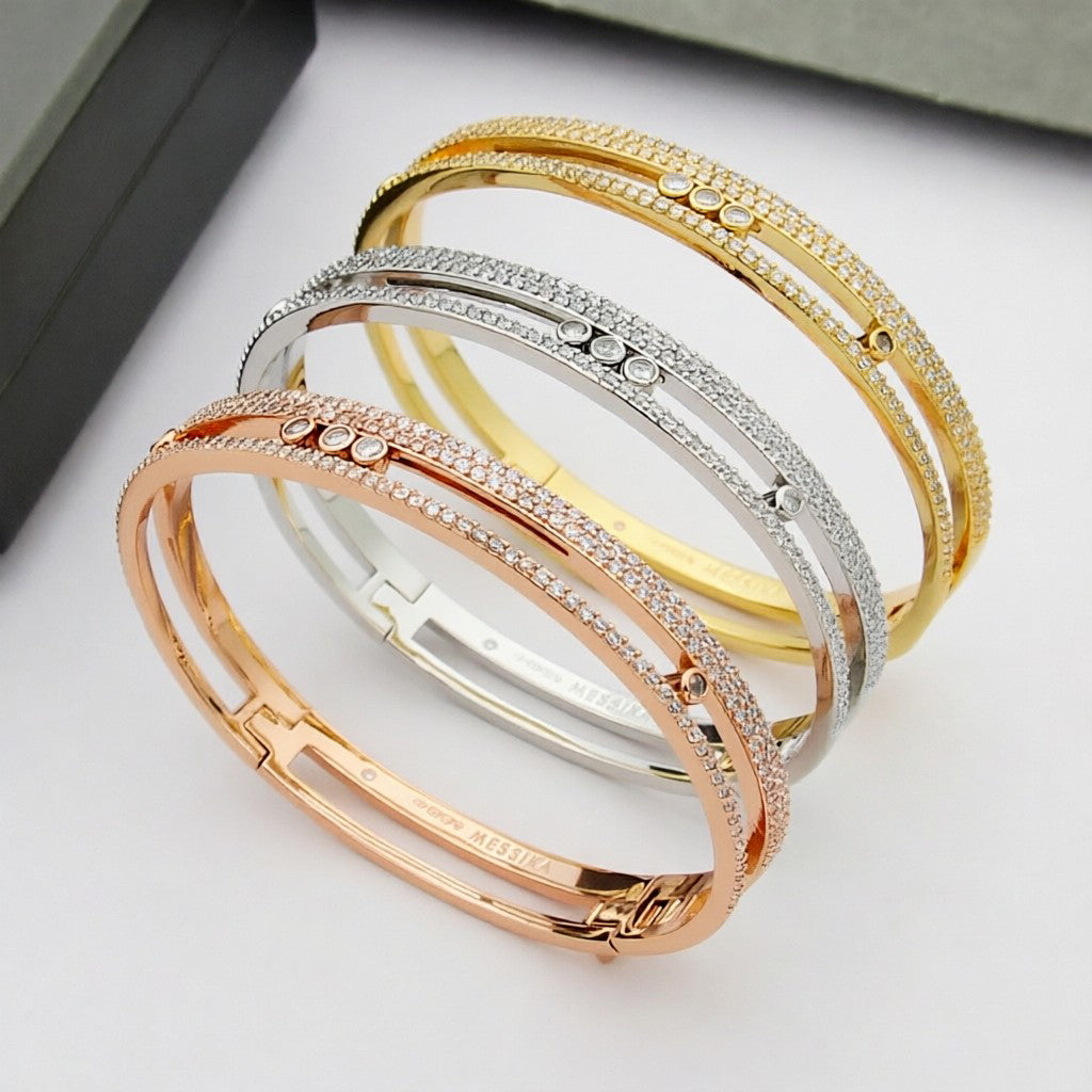 [NOBLE AURA]Move Romane pavé bangle