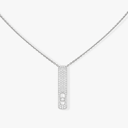 [NOBLE AURA]MY FIRST DIAMOND PAVED NECKLACE