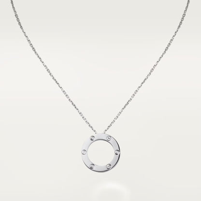[NOBLE AURA] LOVE NECKLACE 16MM 3 DIAMONDS