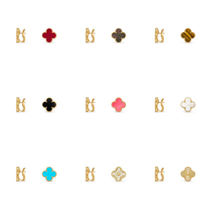 [NOBLE AURA]CLOVER 15MM MOP EARRINGS COLLECTION