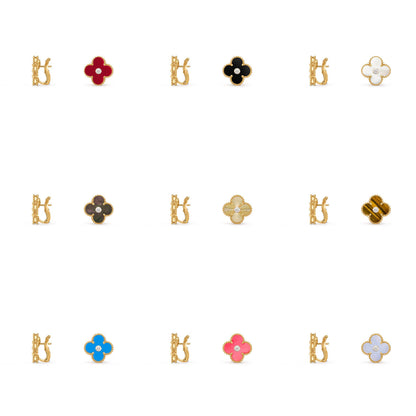 [NOBLE AURA]CLOVER 15MM MOP DIAMOND EARRINGS COLLECTION