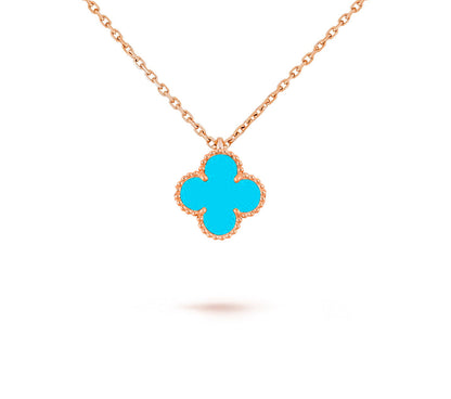[NOBLE AURA]CLOVER MINI 9.5MM CARNELIANS NECKLACE COLLECTION