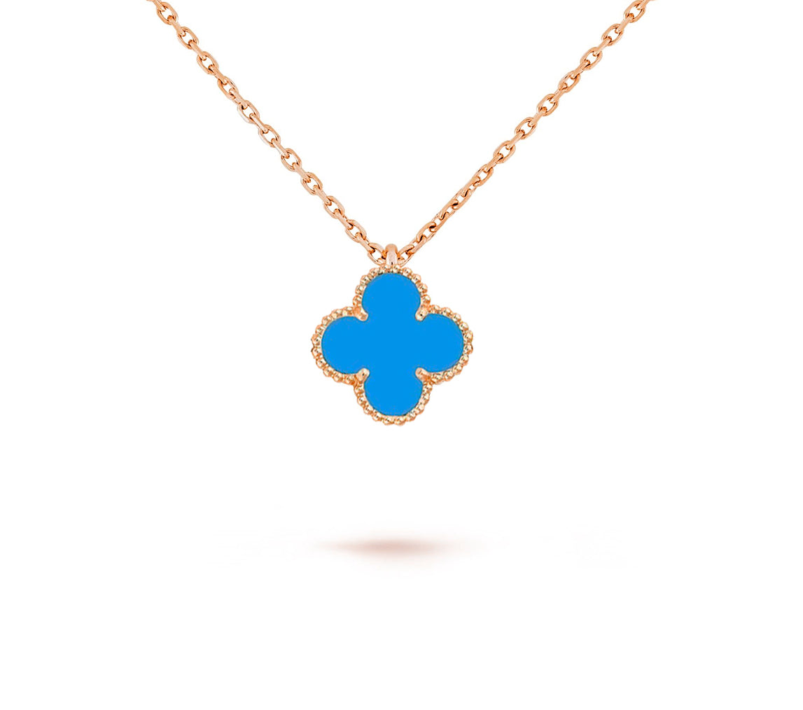[NOBLE AURA]CLOVER MINI 9.5MM CARNELIANS NECKLACE COLLECTION