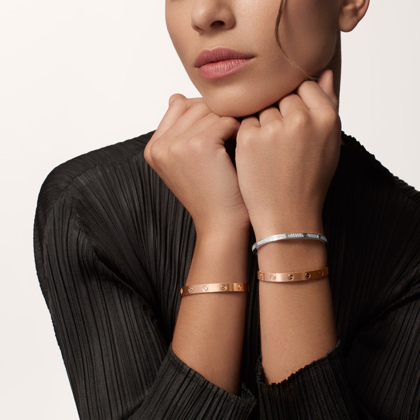 [NOBLE AURA]LOVE BRACELET 6.1MM BRUSHED