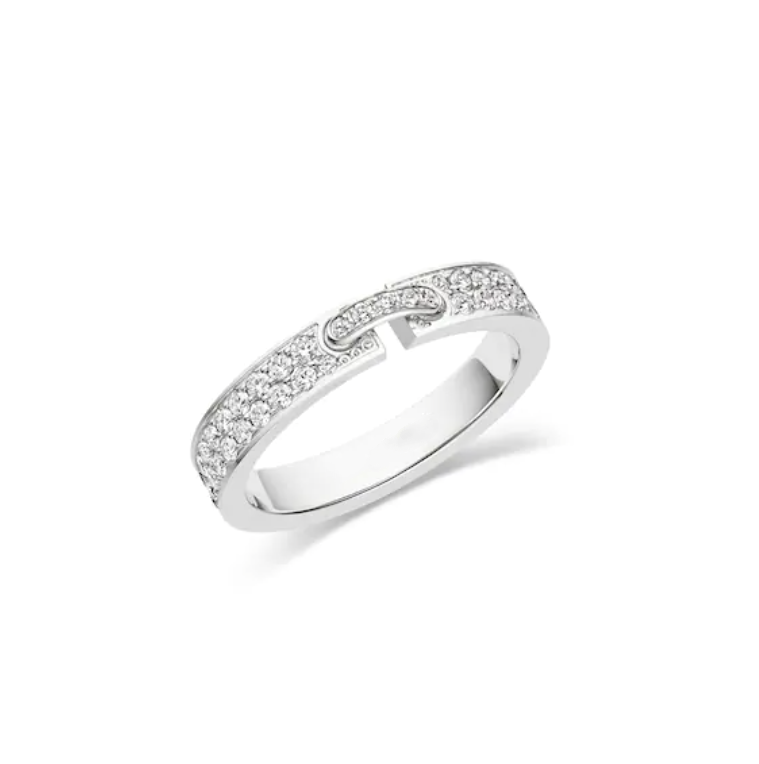 [NOBLE AURA]ALLIANCE LIENS VIDENCE PAVED DIAMOND 4MM RING