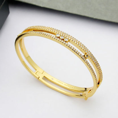 [NOBLE AURA]Move Romane pavé bangle