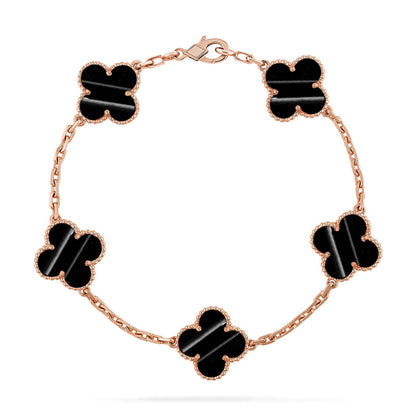 [NOBLE AURA] CLOVER 5 MOTIF PULSAR STONE BRACELET COLLECTION