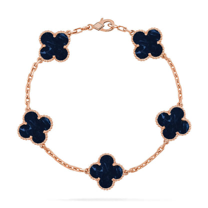 [NOBLE AURA]CLOVER 5 MOTIF PIETERSITE BRACELET COLLECTION