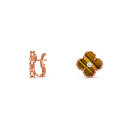 [NOBLE AURA]CLOVER 15MM MOP DIAMOND EARRINGS COLLECTION